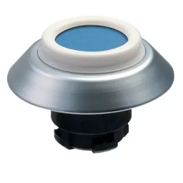 Schmersal NDTBL Series Blue Illuminated Momentary Push Button, 22.3mm Cutout, IP67, IP69K - 101163557 product image