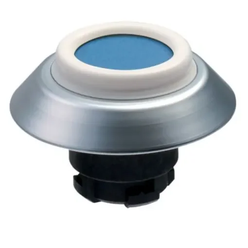 Schmersal NDTBL Series Blue Illuminated Momentary Push Button, 22.3mm Cutout, IP67, IP69K - 101163557 product image