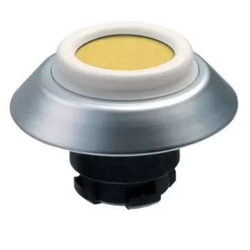 Schmersal NDTGB Series Yellow Illuminated Momentary Push Button, 22.3mm Cutout, IP67, IP69K - 101163558 product image
