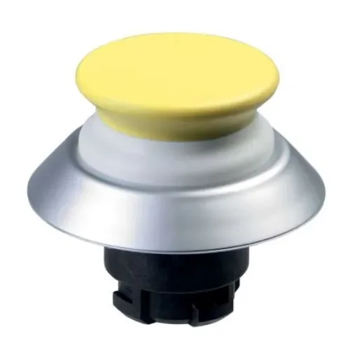 Schmersal NDTP30GB Series Yellow Illuminated Momentary Push Button, 22.3mm Cutout, IP67, IP69K - 103005361 product image