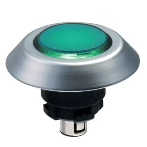 Schmersal NMLGN Series Green Illuminated Momentary Push Button, 22.3mm Cutout, IP67, IP69K - 101174521 product image