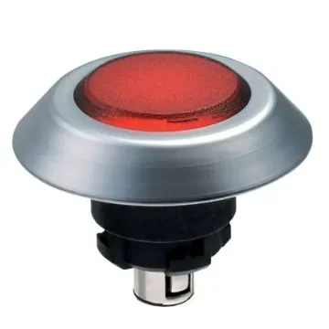 Schmersal NMLRT Series Red Illuminated Momentary Push Button, 22.3mm Cutout, IP67, IP69K - 101174522 product image