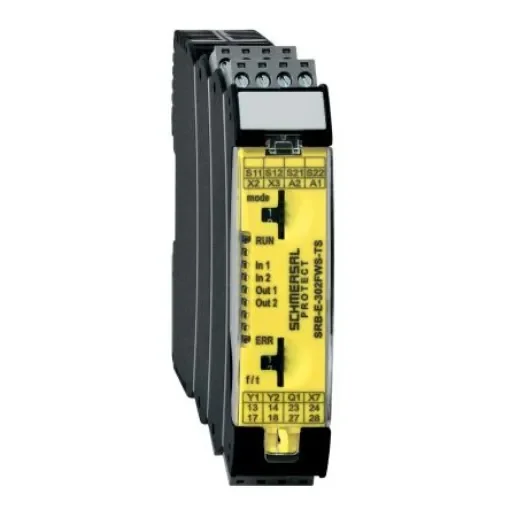 Schmersal SRB-E Time Delay Safety Relay, 24V dc, Dual-Channel, 2 Safety Contacts - SRB-E-302FWS-TS product image