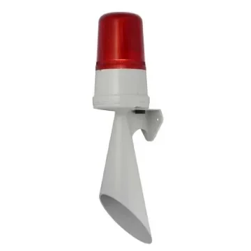 e2s H110T Series Red Horn Beacon, 230 V ac, Surface Mount - H110TL230G/R product image