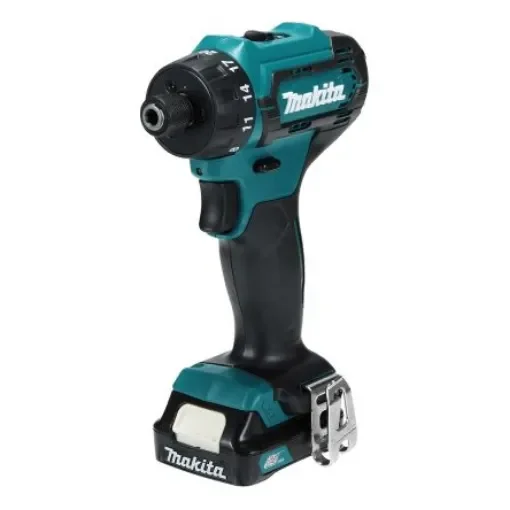 Makita DF033DWAE - Cordless 12V Impact Driver with 2 x 2Ah Batteries Type G - British 3-Pin product image