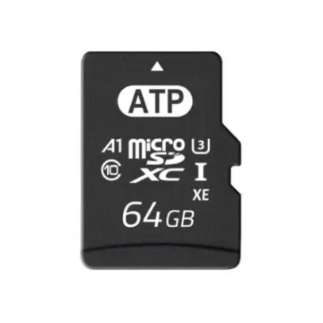 ATP 64 GB Industrial MicroSDXC Micro SD Card, Class 10, U3, UHS-I - AF64GUD4A-BBBIM product image
