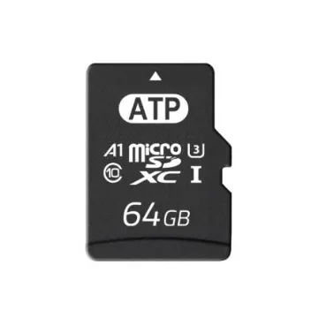 ATP 64 GB Industrial MicroSDXC Micro SD Card, Class 10, U3, UHS-I - AF64GUD4-BBBXM product image