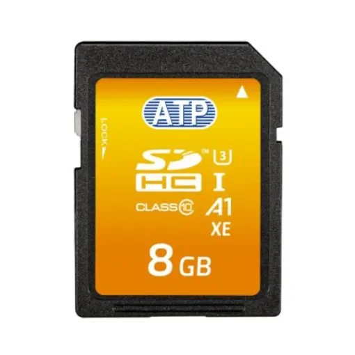 ATP 8 GB Industrial SDHC SD Card, Class 10, U3, UHS-I - AF8GSD4A-BBBXM product image