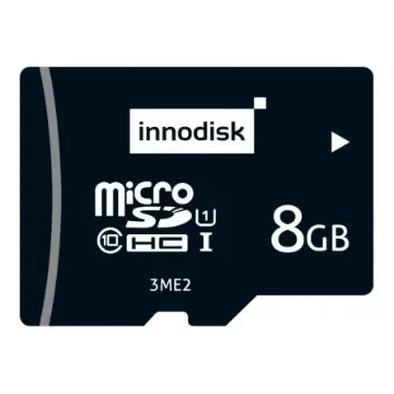 InnoDisk 8 GB Industrial MicroSDHC Micro SD Card, Class 10, U1, UHS-I - DESDM-08GE21SWASK product image