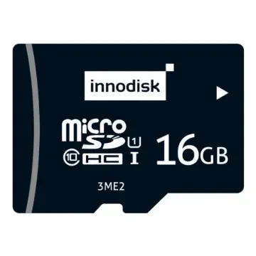 InnoDisk 16 GB Industrial MicroSDHC Micro SD Card, Class 10, U1, UHS-I - DESDM-16GE21SWASK product image