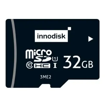 InnoDisk 32 GB Industrial MicroSDHC Micro SD Card, Class 10, U1, UHS-I - DESDM-32GE21SWASK product image