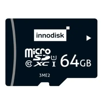 InnoDisk 64 GB Industrial MicroSDXC Micro SD Card, Class 10, U1, UHS-I - DESDM-64GE21SWASK product image