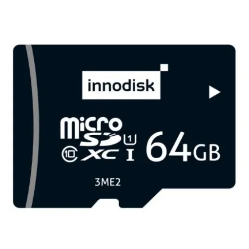 InnoDisk 64 GB Industrial MicroSDXC Micro SD Card, Class 10, U1, UHS-I - DESDM-64GE21SWASK product image