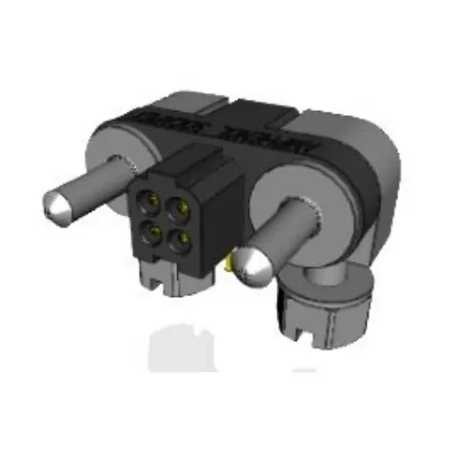 Amphenol Socapex MHDAS Series Right Angle PCB Mount PCB Header, 4 Contact(s), 1.27mm Pitch, 2 Row(s), Shrouded - MHDAS2M004YCE11 product image