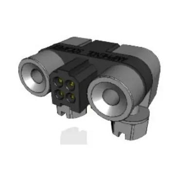 Amphenol Socapex MHDAS Series Right Angle PCB Mount PCB Header, 4 Contact(s), 1.27mm Pitch, 2 Row(s), Shrouded - MHDAS2M004YCE61 product image