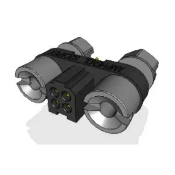 Amphenol Socapex MHDAS Series Straight PCB Mount PCB Header, 4 Contact(s), 1.27mm Pitch, 2 Row(s), Shrouded - MHDAS2M004YDE60 product image