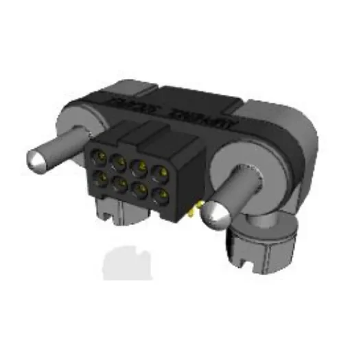 Amphenol Socapex MHDAS Series Right Angle PCB Mount PCB Header, 8 Contact(s), 1.27mm Pitch, 2 Row(s), Shrouded - MHDAS2M008YCE11 product image