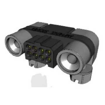 Amphenol Socapex MHDAS Series Right Angle PCB Mount PCB Header, 8 Contact(s), 1.27mm Pitch, 2 Row(s), Shrouded - MHDAS2M008YCE51 product image