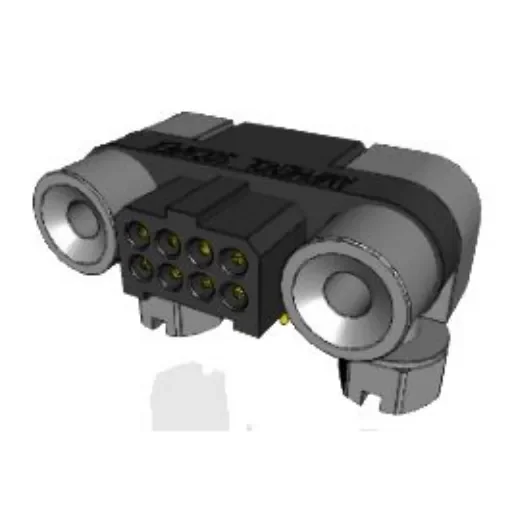 Amphenol Socapex MHDAS Series Right Angle PCB Mount PCB Header, 8 Contact(s), 1.27mm Pitch, 2 Row(s), Shrouded - MHDAS2M008YCE61 product image