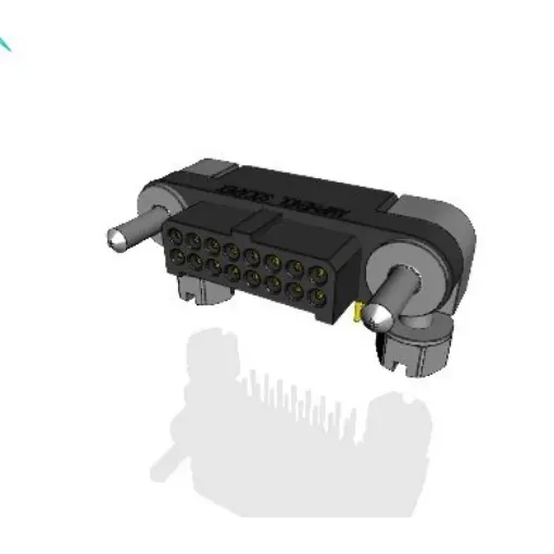 Amphenol Socapex MHDAS Series Right Angle PCB Mount PCB Header, 16 Contact(s), 1.27mm Pitch, 2 Row(s), Shrouded - MHDAS2M016YCE11 product image