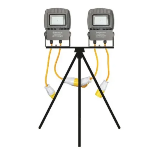 Nightsearcher LINKSTAR Linkable Floodlight, 192 LED, 50 W, 6000 Lumen, IP65, 110 V ac - NSLINKSTAR50-TWIN product image