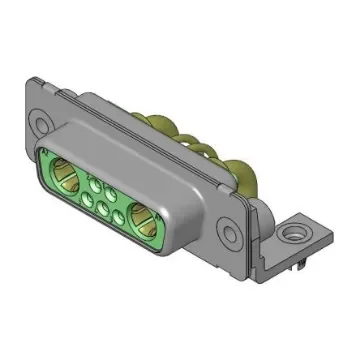 FCT from Molex 173107 7 Way Right Angle D-sub Connector Socket, 2.54mm Pitch, with 4-40 Screw Locks - FM7W2S5-1343 / 1731070509 product image