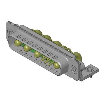 FCT from Molex 173107 9 Way Right Angle D-sub Connector Socket, 2.54mm Pitch, with 4-40 Screw Locks - FM9W4P5-1343 / 1731071938 product image
