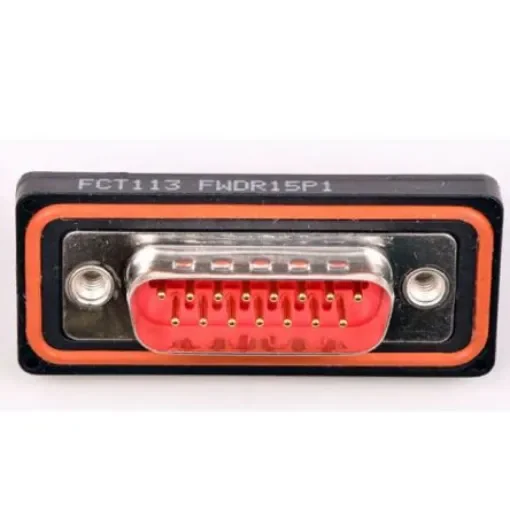 FCT from Molex 172704 15 Way Through Hole D-sub Connector Plug, 2.84mm Pitch, with 4-40 Screw Locks - FWDR15P1A / 1727040050 product image