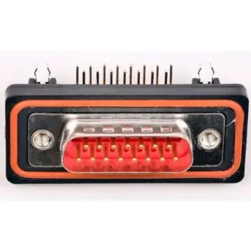 FCT from Molex 172704 15 Way Through Hole D-sub Connector Plug, 2.84mm Pitch, with 4-40 Screw Locks - FWDR15P25A / 1727040051 product image