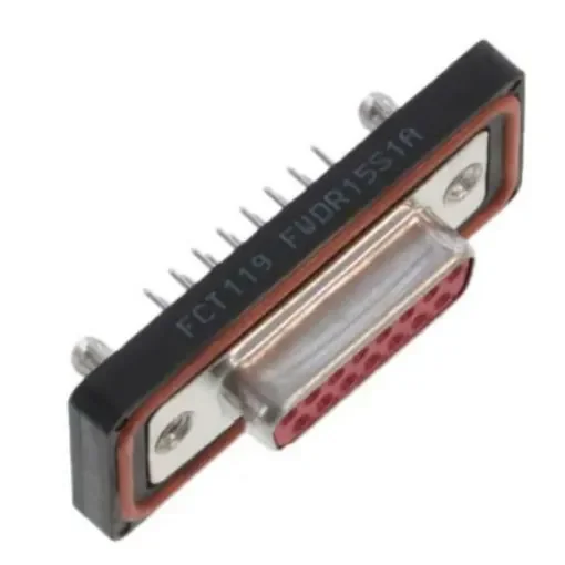 FCT from Molex 172704 15 Way Through Hole D-sub Connector Socket, 2.84mm Pitch, with 4-40 Screw Locks - FWDR15S1A / 1727040052 product image
