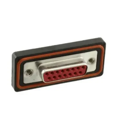 FCT from Molex 173110 15 Way Panel Mount D-sub Connector Socket, 2.84mm Pitch, with 4-40 Screw Locks - FWDR15SA / 1731100052 product image