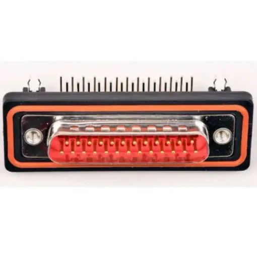 FCT from Molex 172704 25 Way Right Angle Through Hole D-sub Connector Plug, 2.84mm Pitch, with 4-40 Screw Locks - FWDR25P25A / 1727040054 product image