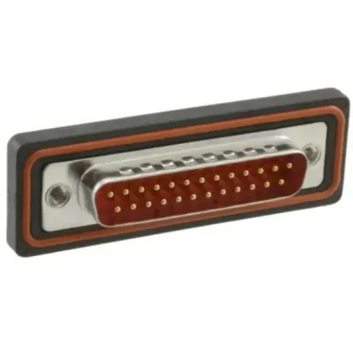 FCT from Molex 172704 25 Way Panel Mount D-sub Connector Plug, 2.84mm Pitch, with 4-40 Screw Locks - FWDR25PA / 1727040047 product image
