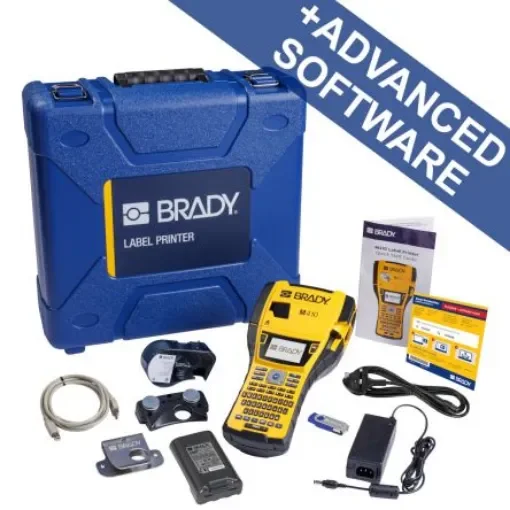 Brady M410 Portable Label Printer Kit Handheld Label Printer, 25.4mm Max Label Width - 322722 product image