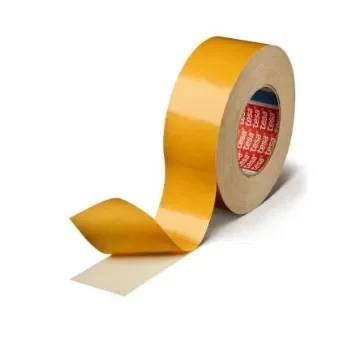 Tesa 04964-00079-00 White Double Sided Tape, 0.39mm Thick, 7.6 N/cm, Fabric Backing product image