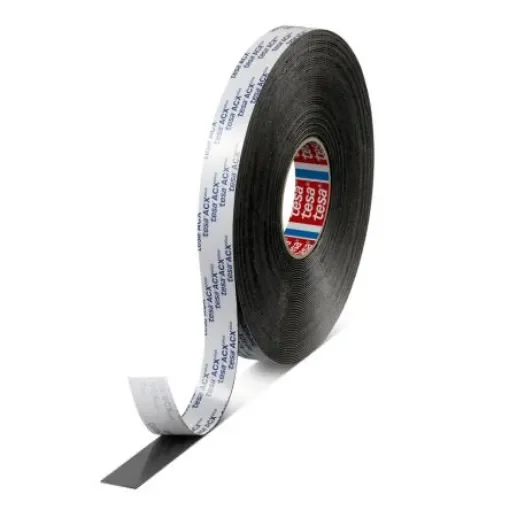 Tesa 07065-00011-22 Black Double Sided Tape, 1.2mm Thick, 48 N/cm, Acrylic Foam Backing product image