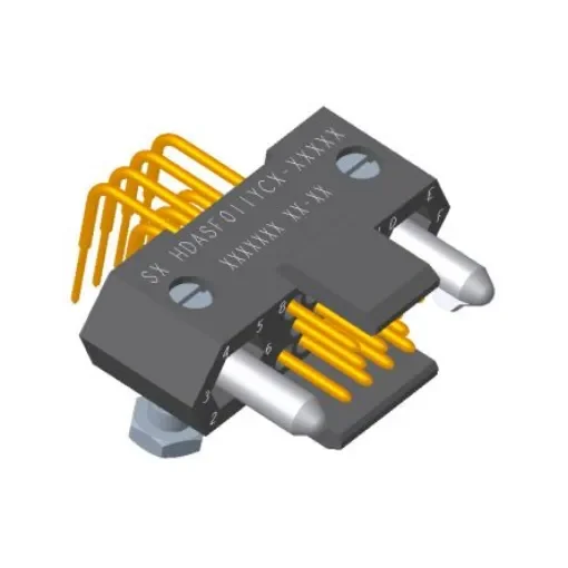 Amphenol Socapex HDAS Series Right Angle PCB Mount PCB Header, 11 Contact(s), 1.905mm Pitch, 3 Row(s), Shrouded - HDASF011YC-000 product image