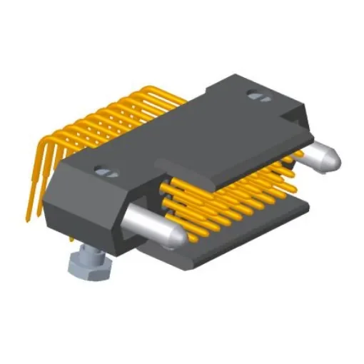 Amphenol Socapex HDAS Series Right Angle PCB Mount PCB Header, 29 Contact(s), 1.905mm Pitch, 3 Row(s), Shrouded - HDASF029YC-000 product image