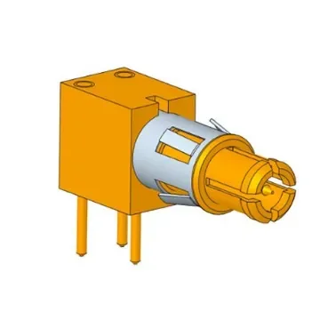 Amphenol Socapex, M032 Series, Male Solder D-Sub Connector Coaxial Contact, Gold Pin product image