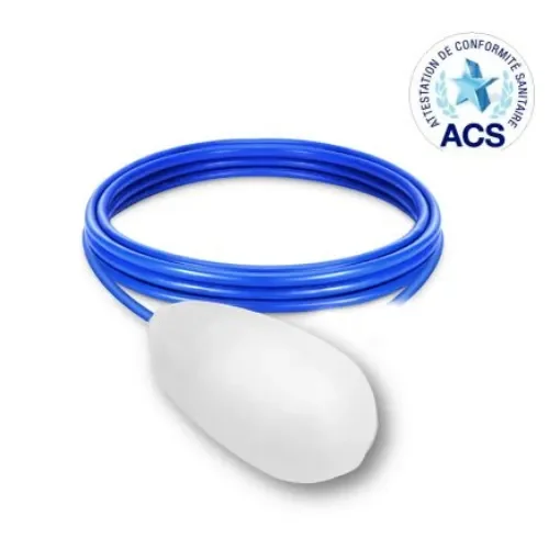 ATMI Cable Mount Copolymer Polypropylene Float Switch, Float, 10m Cable, SPDT, 250V ac Max, 125V dc Max - AQUAMEDIUMEPACS10M product image