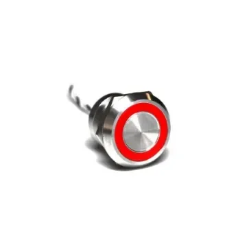 Bulgin Capacitive Switch Momentary NC,Illuminated, Green, Red, IP68, IP69K Stainless Steel - MC25MCSGR product image