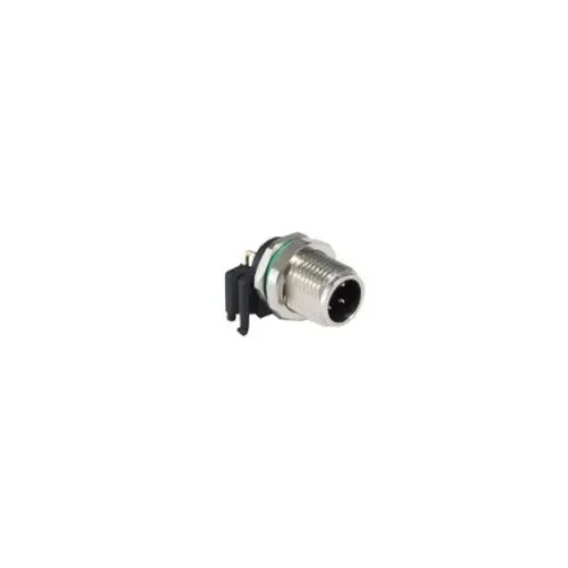 Bulgin Circular Connector, 4 Contacts, Panel Mount, M12 Connector, Socket, Male, IP67, Buccaneer M12 Series - PXMBNI12RAM04APCM12 product image