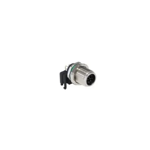 Bulgin Circular Connector, 12 Contacts, Panel Mount, M12 Connector, Socket, Male, IP67, Buccaneer M12 Series - PXMBNI12RAM12APCM12 product image