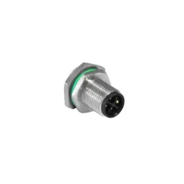 Bulgin Circular Connector, 4 Contacts, Panel Mount, M12 Connector, Plug, Male, IP67, Buccaneer M12 Series - PXMBNI12RPM04TFLM16001 product image