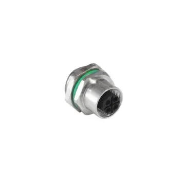 Bulgin Circular Connector, 4 Contacts, Panel Mount, M12 Connector, Socket, Female, IP67, Buccaneer M12 Series - PXMBNI12RPF04TFLM16001 product image