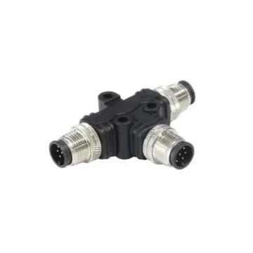 Bulgin Male Pole M8 Plug to 4 Pole M8 Plug Adapter - PXPPVC08TSMM04AFIIFI product image