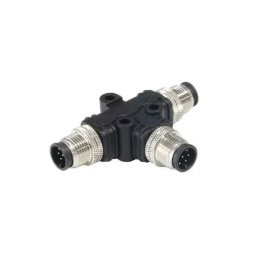 Bulgin Tee Female Pole M8 Socket to 4 Pole M8 Socket Adapter - PXPPVC08TSFF04AFBBFB product image