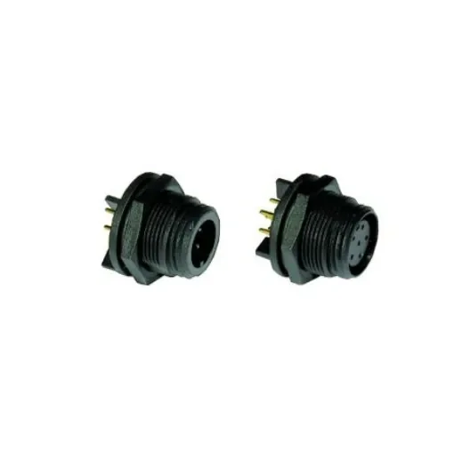 Bulgin Circular Connector, 12 Contacts, Rear Mount, Miniature Connector, Plug, Male, IP68, Buccaneer 400 Series - PX0413/12P/PC product image