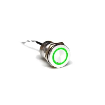 Bulgin Capacitive Switch Momentary NC,Illuminated, IP68 Stainless Steel - MC19MCSRG product image