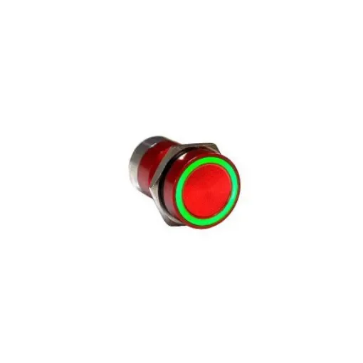 Bulgin Capacitive Switch Momentary NO,Illuminated, IP68 Red Anodised - MC16MORGR product image